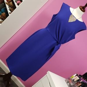 Purple Faux Wrap Dress
